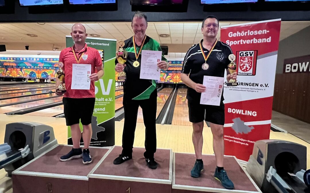 Gold und Bronze für den GSV Magdeburg bei der 4. Mitteldeutschen Gehörlosen-Einzelmeisterschaft Bowling